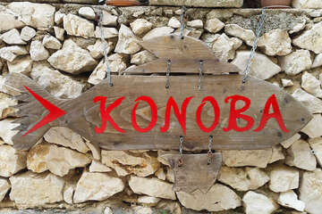 Mandre - restaurace Bonaca, ostrov Pag, Chorvatsko