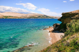 Pag - Vodice - pláže, kde budete mít soukromí, ostrov Pag, Chorvatsko