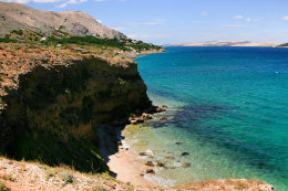 Pag - Vodice - pláže, kde budete mít soukromí, ostrov Pag, Chorvatsko