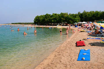 Povljana - pláž Dubrovnik, ostrov Pag, Chorvatsko