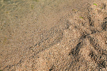 Povljana - detail pláže Dubrovnik, ostrov Pag, Chorvatsko