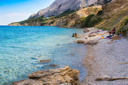 Pag - Sv. Marko - pláže, ostrov Pag, Chorvatsko