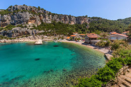 Vela Stiniva, ostrov Hvar, Chorvatsko 