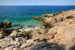 Ivan Dolac - pláže, ostrov Hvar, Chorvatsko