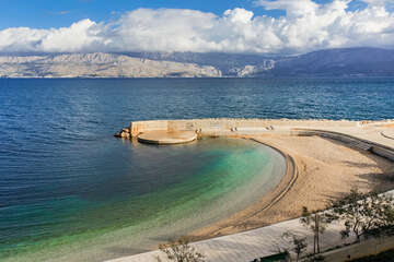 Pláž Rot, Postira, ostrov Brač, Chorvatsko