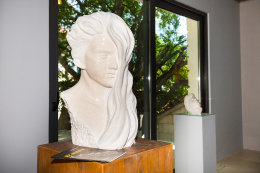 Donji Humac - kamenická a sochařská dílna Jakšić, ostrov Brač, Chorvatsko