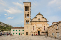 Hvar - náměstí sv. Štěpána, ostrov Hvar, Chorvatsko