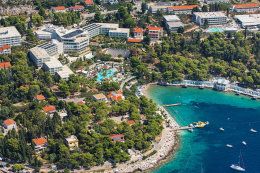 Hvar - letecký pohled, ostrov Hvar, Chorvatsko