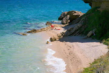 Pag - Vodice - písčitooblázková pláž, kde budete mít soukromí, ostrov Pag, Chorvatsko
