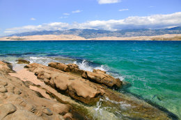 Soukromí na pláži - Pag-Vodice, ostrov Pag, Chorvatsko