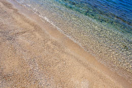 Punat - pláže, ostrov Krk, Chorvatsko