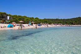 Písečná pláž Sakarun, Soline, Dugi Otok, Chorvatsko