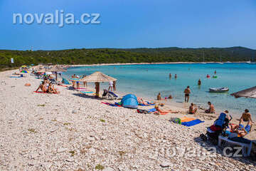 Písečná pláž Sakarun, Soline, Dugi Otok, Chorvatsko