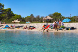 Písečná pláž Sakarun, Soline, Dugi Otok, Chorvatsko