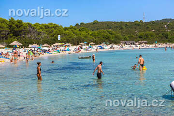 Písečná pláž Sakarun, Soline, Dugi Otok, Chorvatsko