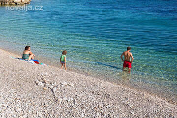 Zavala - pláž pod domem Jasna, ostrov Hvar, Chorvatsko