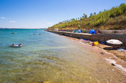 Sabunike - písečná pláž, Zadarská riviéra, Chorvatsko
