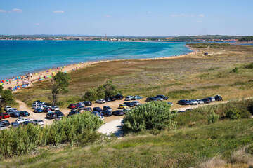 Sabunike - písečná Královnina pláž, Zadarská riviéra, Chorvatsko