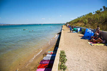 Sabunike - písečná pláž, Zadarská riviéra, Chorvatsko