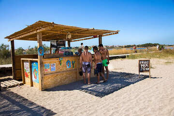 Nin - písečná pláž Ninska laguna, Zadarská riviéra, Chorvatsko