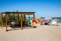 Nin - písečná pláž Ninska laguna, Zadarská riviéra, Chorvatsko