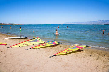 Nin - písečná pláž Ninska laguna, Zadarská riviéra, Chorvatsko