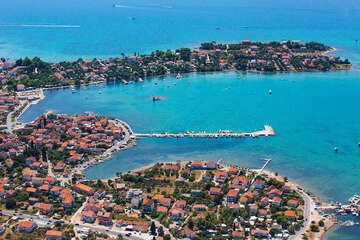 Sukošan - letecký pohled, Chorvatsko