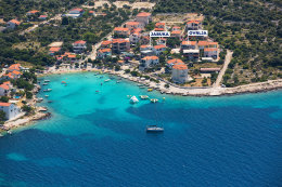 Apartmány Jabuka - letecký pohled, Kanica, Šibenická riviéra, Chorvatsko