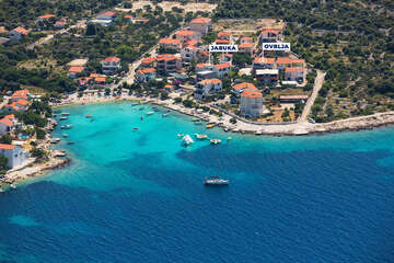 Kanica - letecký pohled, Šibenická riviéra, Chorvatsko