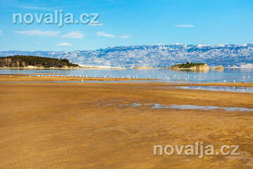 Rajska plaža, Lopar, ostrov Rab, Chorvatsko