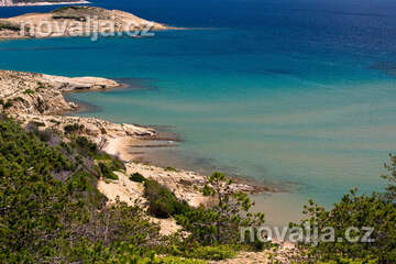 Lopar - FKK písečná pláž Stolac, ostrov Rab, Chorvatsko