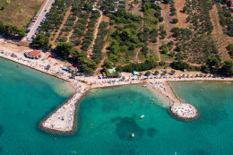 Sv. Filip i Jakov - oblázkové pláže, Chorvatsko