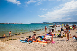 Sv. Filip i Jakov - oblázkové pláže, Chorvatsko