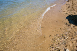 Sabunike - písečná Královnina pláž, Zadarská riviéra, Chorvatsko