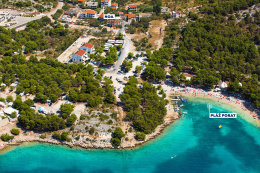 Drage - letecký pohled, Zadarská riviéra, Chorvatsko