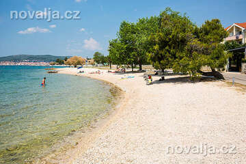 Vodice - Srima, pláže, Šibenická riviéra, Chorvatsko