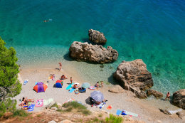 Letovisko Mimice - pláže, Chorvatsko