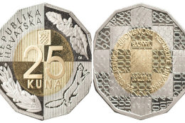 Chorvátska národná banka vydala novú mincu vo výške 25 Kuna
