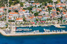 Apartmány Beti - letecký pohled, Tučepi, Chorvatsko