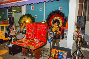 Podgora - stánek se suvenýry, Makarská riviéra, Chorvatsko