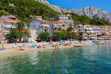 Podgora - Čaklje - oblázkové pláže, Makarská riviéra, Chorvatsko