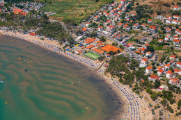 Rajska plaža - Lopar, ostrov Rab, Chorvatsko