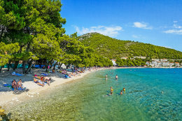 Drvenik - Gornja Vala, pláže, Makarská riviéra, Chorvatsko