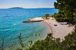 Apartmány Delfin - oblázková pláž 150 m od domu, Zaostrog, Makarská riviéra, Chorvatsko