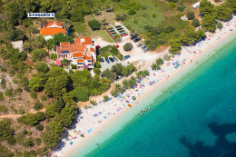 Živogošče Blato - letecký pohled, Makarská riviéra, Chorvatsko