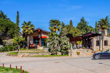 Novigrad - restaurace, Istrie, Chorvatsko