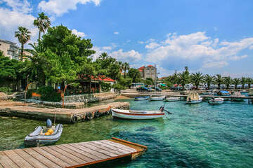 Orebič - centrum, poloostrov Pelješac, Chorvatsko