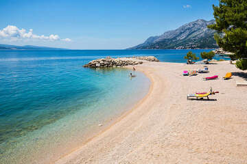 Brela - Jakiruša - pláže, Makarská riviéra, Chorvatsko