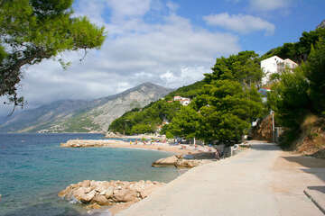 Pláže Brela-Jakiruša, Makarská riviéra, Chorvatsko