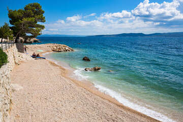 Brela - Jakiruša - pláže, Makarská riviéra, Chorvatsko